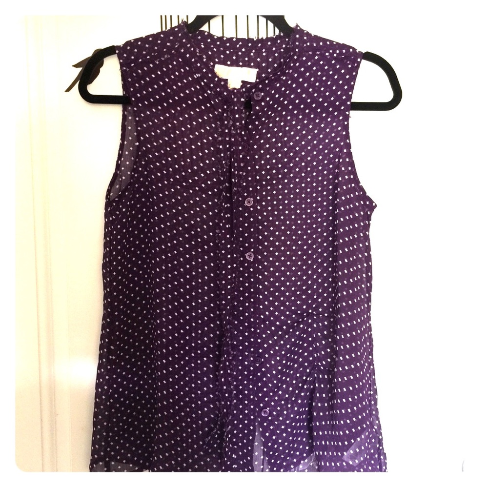 MICHAEL KORS  polka dot BLOUSE